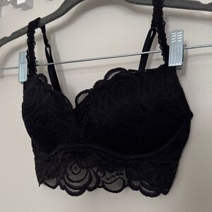 PINK Victoria's Secret Black Lace Bra - XS